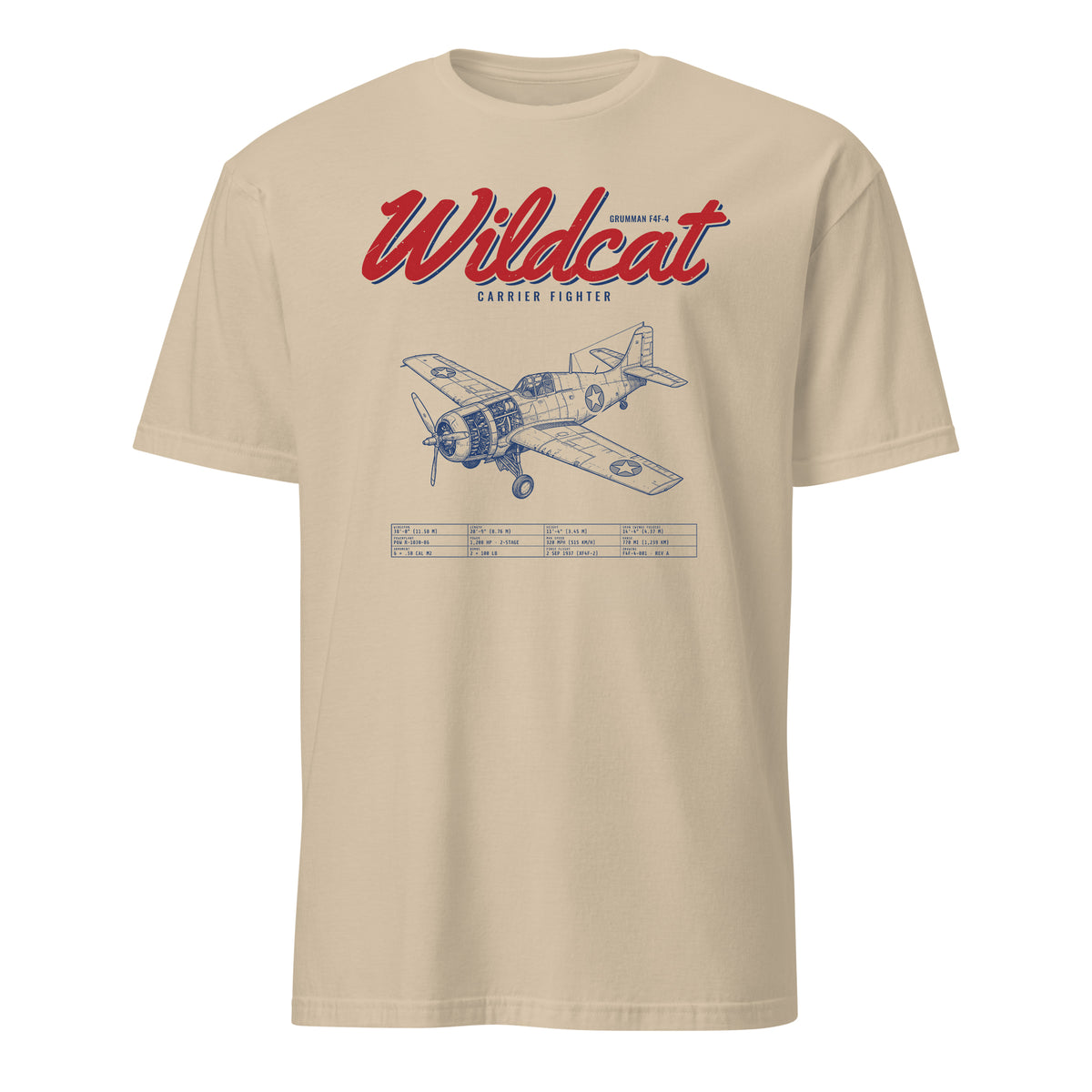 F4f-4 Wildcat Blueprint — Sand