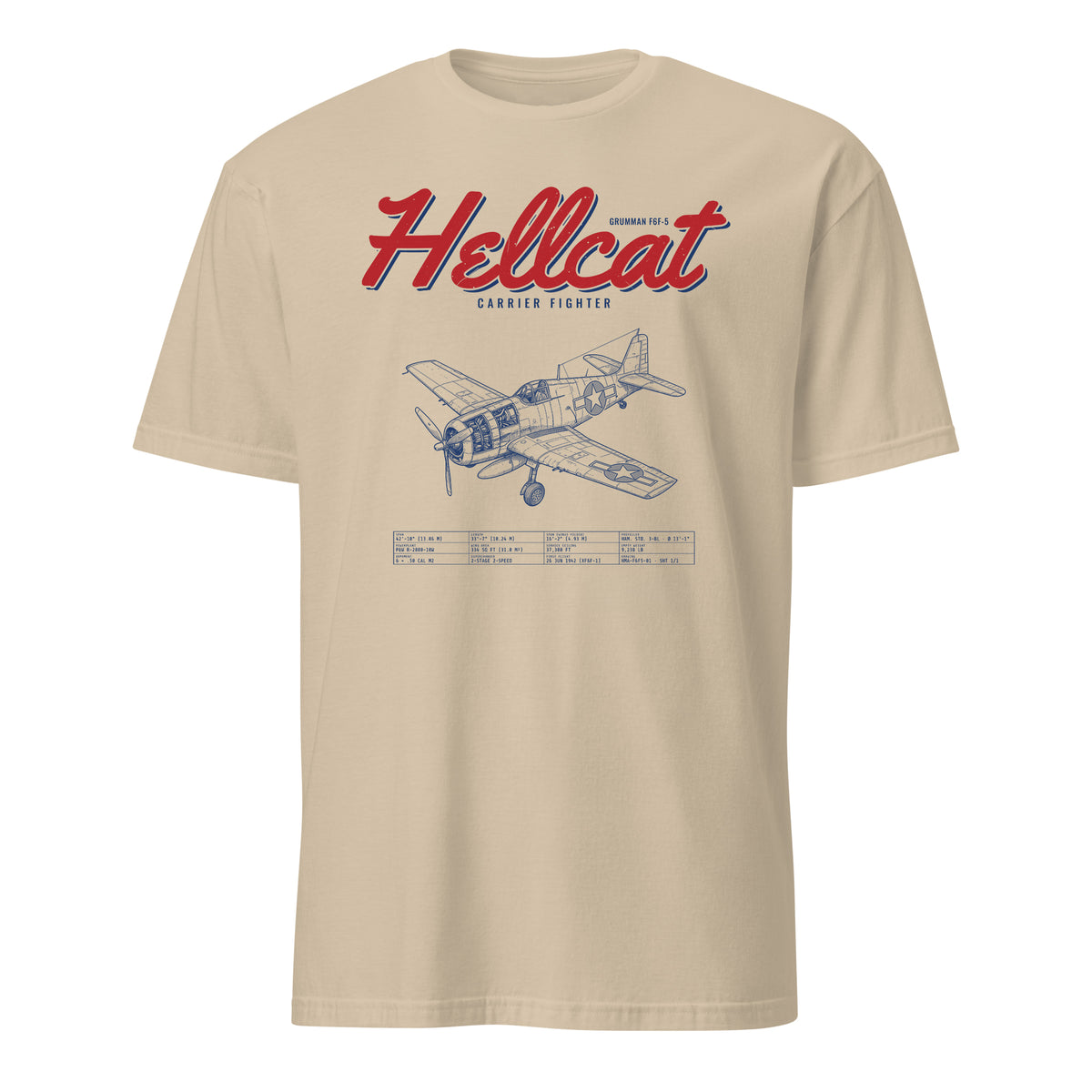 F6f-5 Hellcat Blueprint — Sand