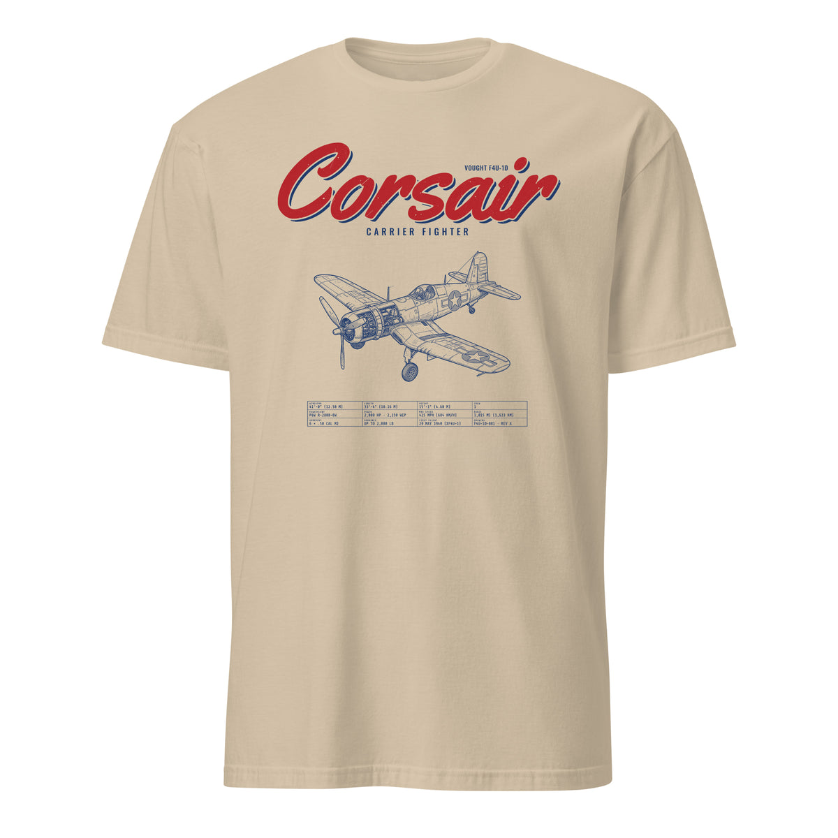 F4u-1d Corsair Blueprint — Sand