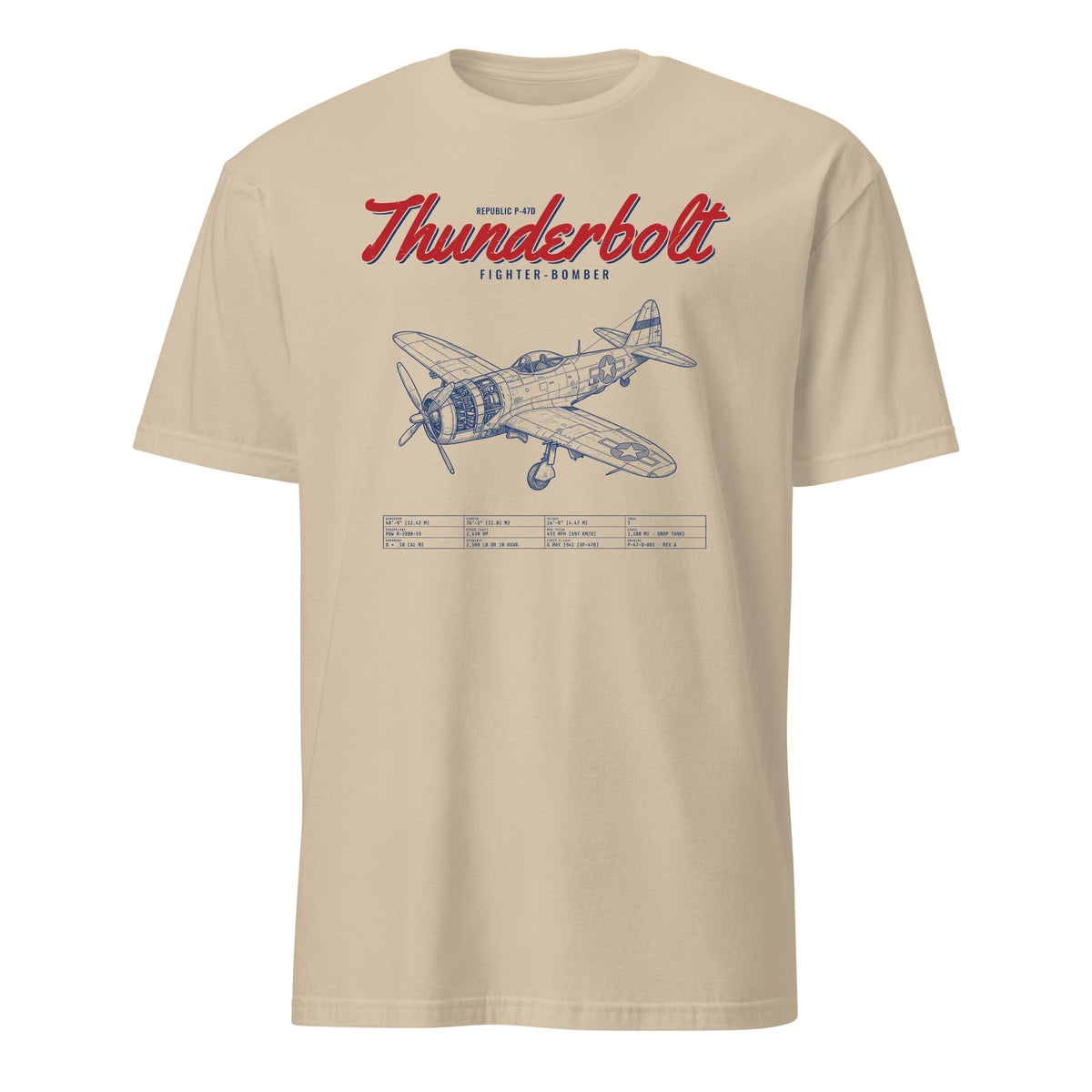 F-47d Thunderbolt Blueprint — Sand