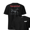 B-29 Superfortress Blueprint Front & Back T-Shirt - Black