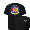 179th Fighter Squadron Front & Back T-Shirt - Black