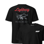 P-38l Lightning Blueprint — Black