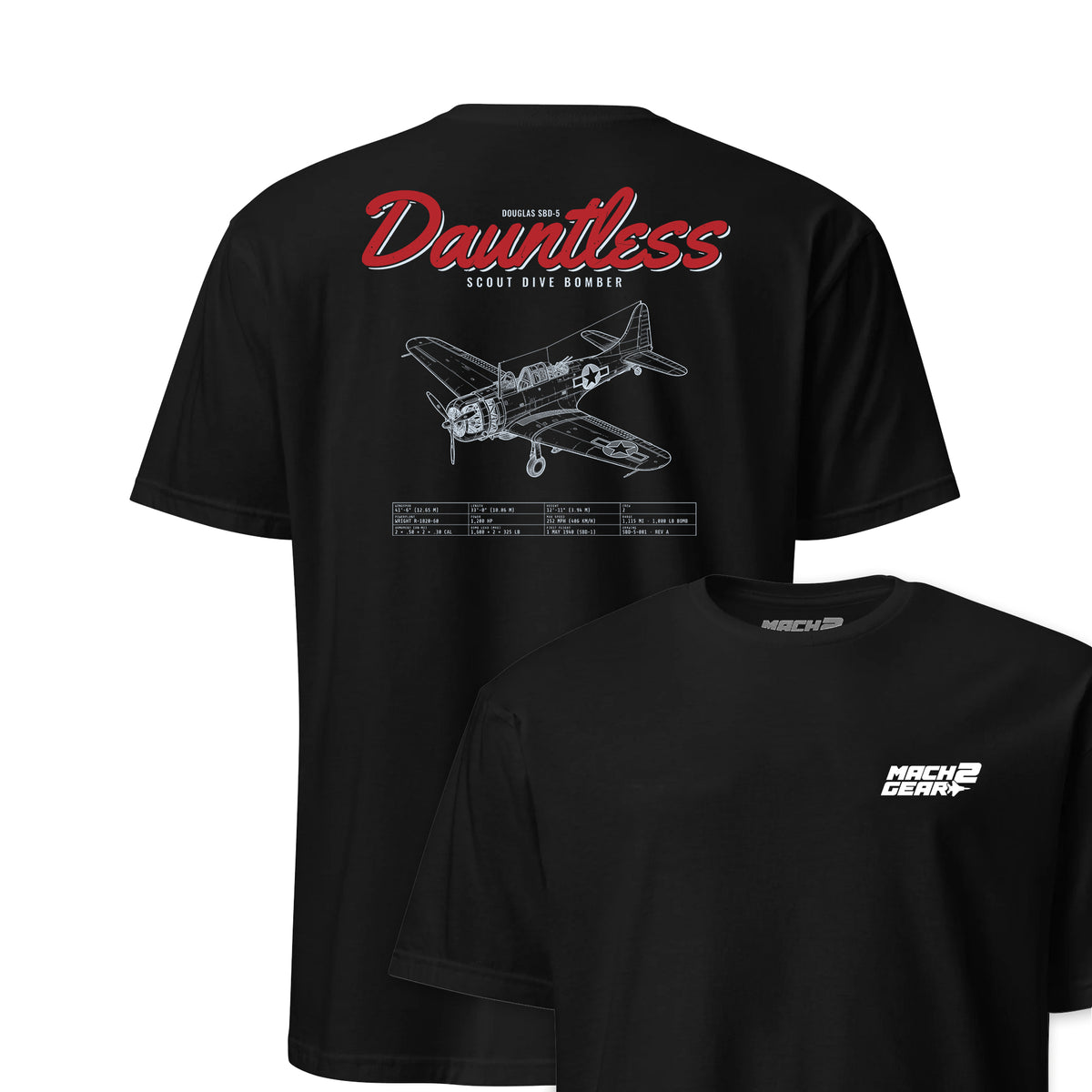 Sbd-5 Dauntless Blueprint — Black