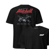 B-25j Mitchell Blueprint Front & Back T-Shirt - Black