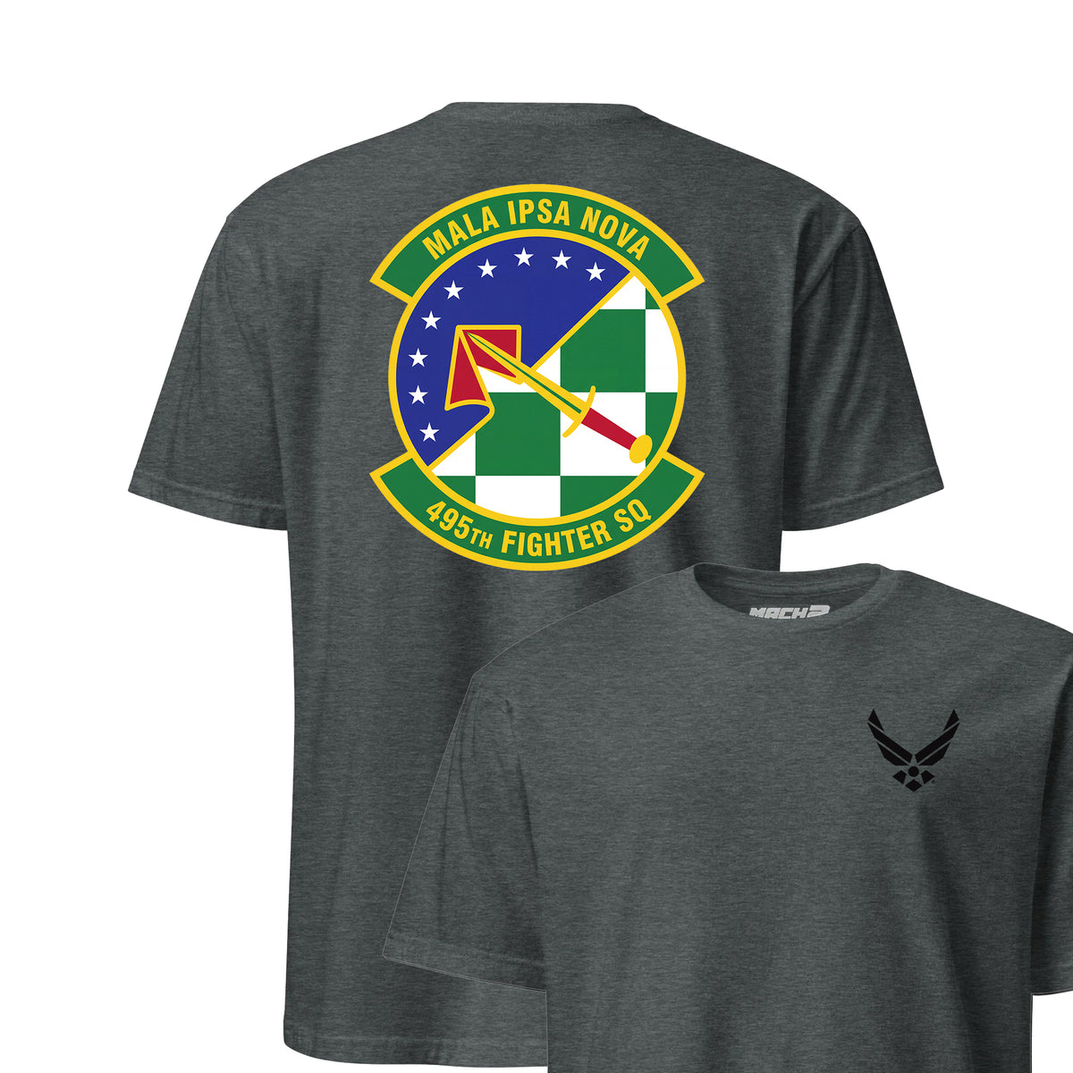 495th Fighter Squadron — Charcoal Heather