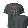 B24j - Liberator Blueprint Front & Back T-Shirt - Charcoal Heather