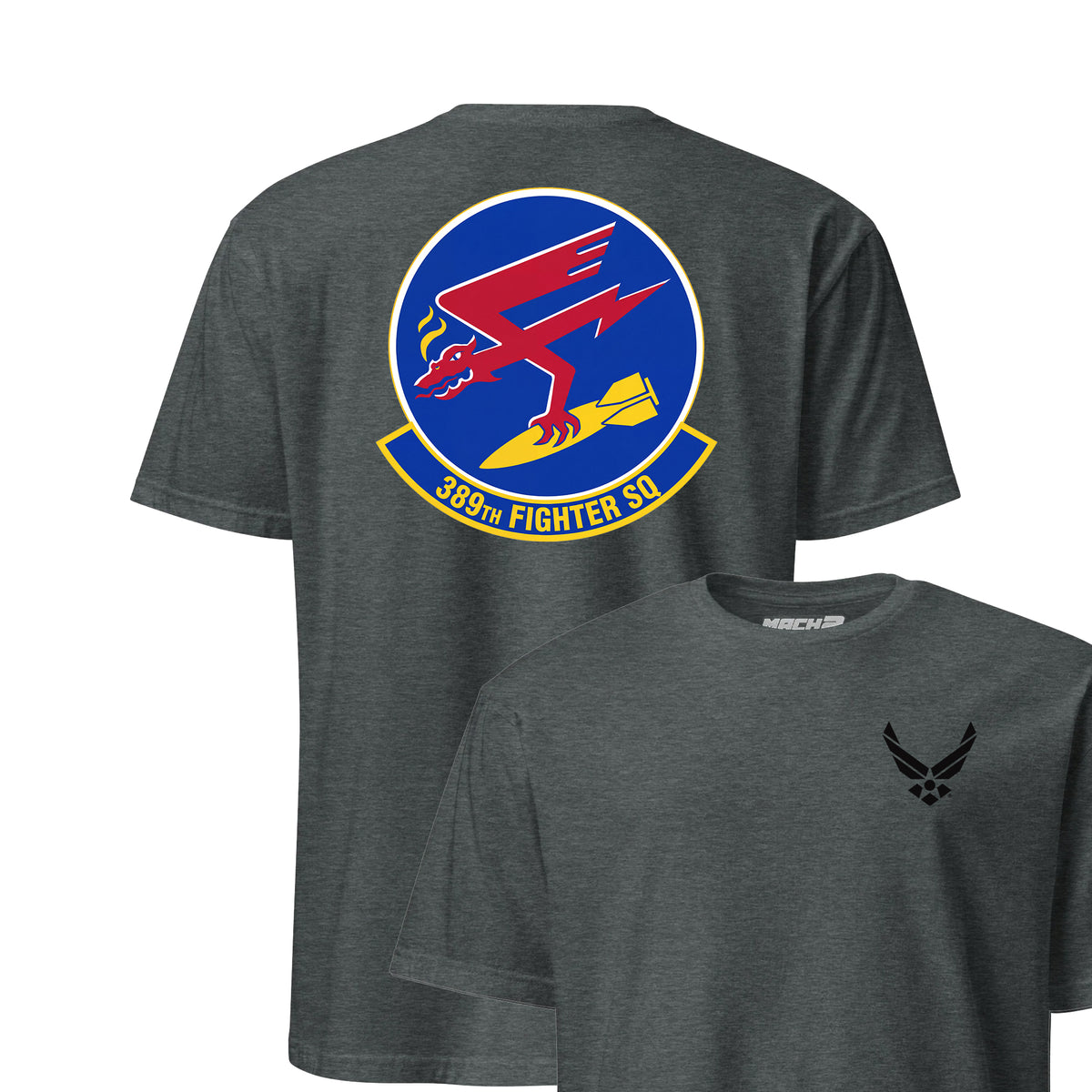 389th Fighter Squadron — Charcoal Heather