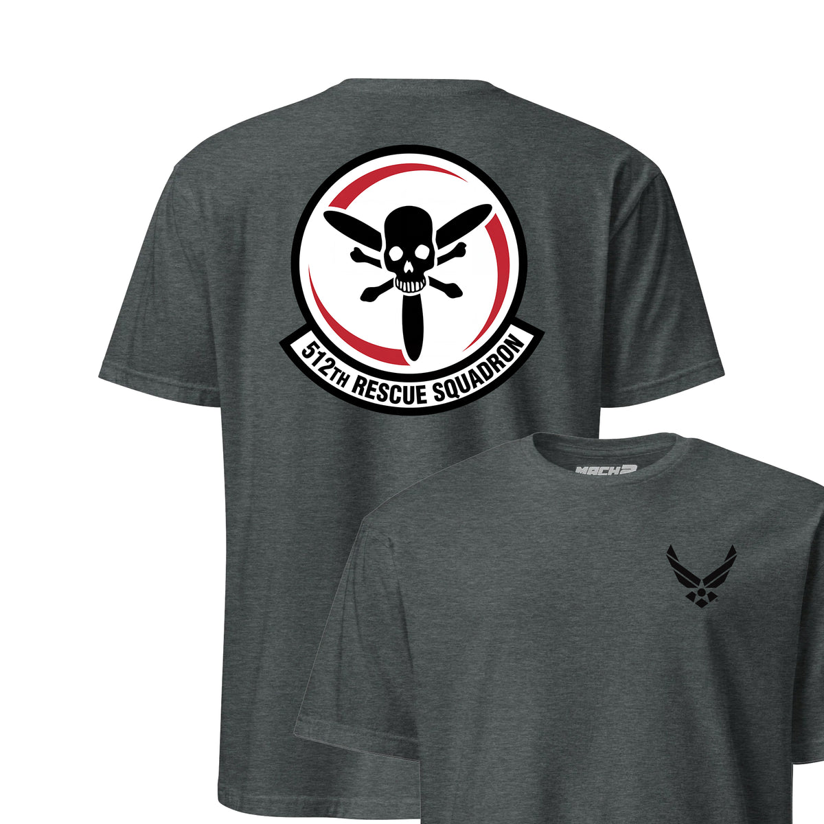 512th Rescue Squadron — Charcoal Heather
