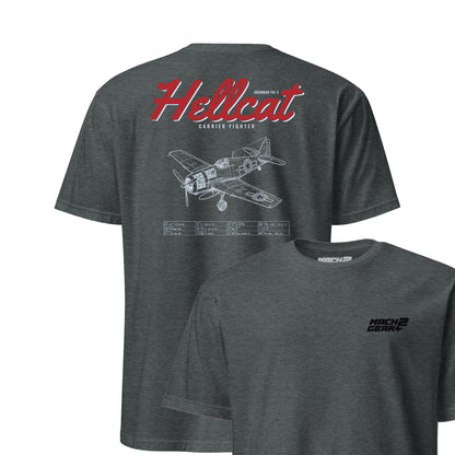 F6f-5 Hellcat Blueprint — Charcoal Heather