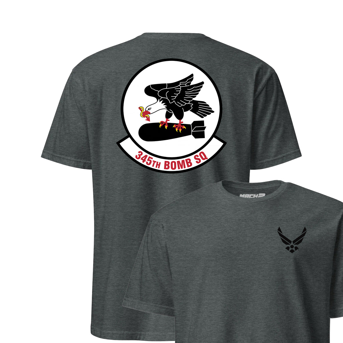345th Bomb Squadron — Charcoal Heather
