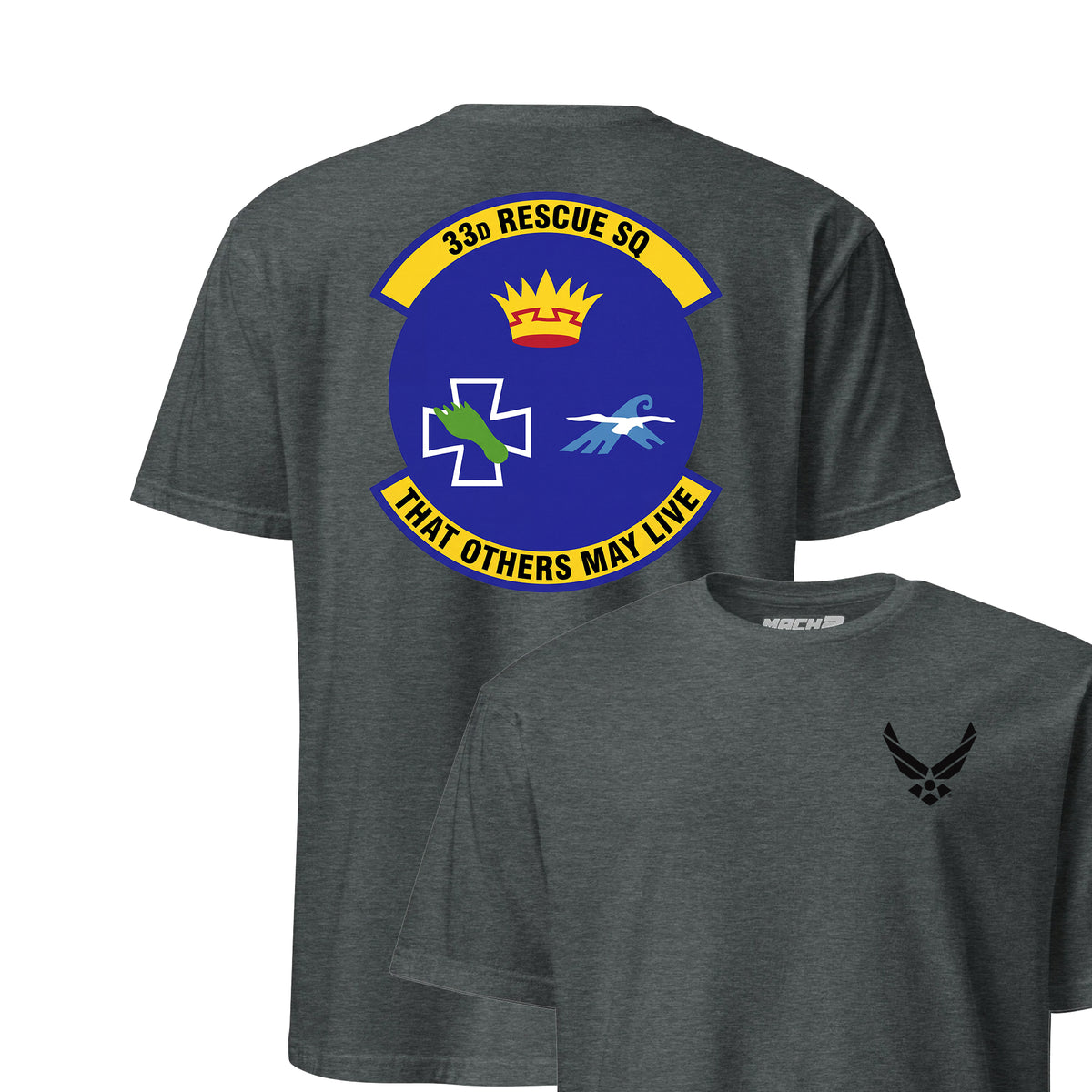 33rd Rescue Squadron — Charcoal Heather
