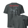 B-29 Superfortress Blueprint Front & Back T-Shirt - Charcoal Heather