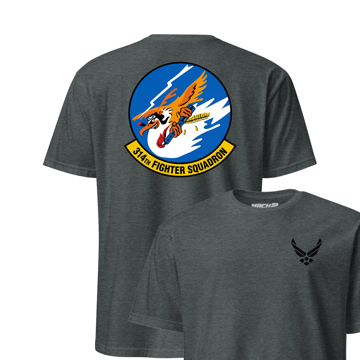 314th Fighter Squadron — Charcoal Heather