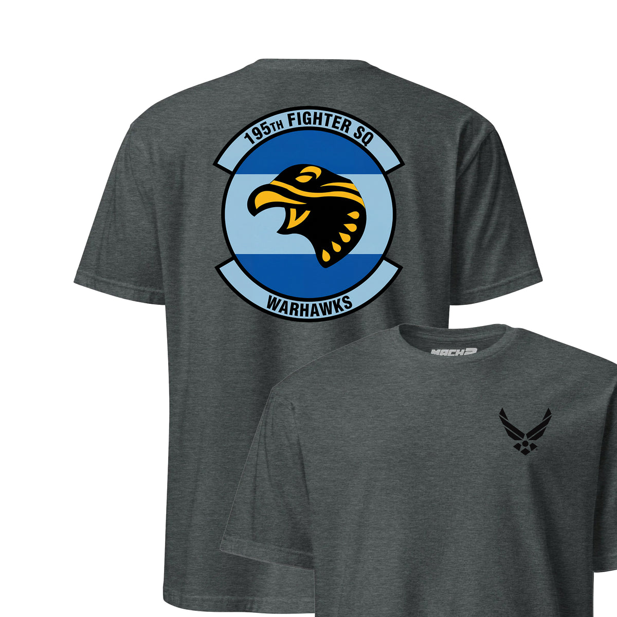 195th Fighter Squadron — Charcoal Heather