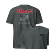 Ch-47f Chinook Blueprint Front & Back T-Shirt - Charcoal Heather