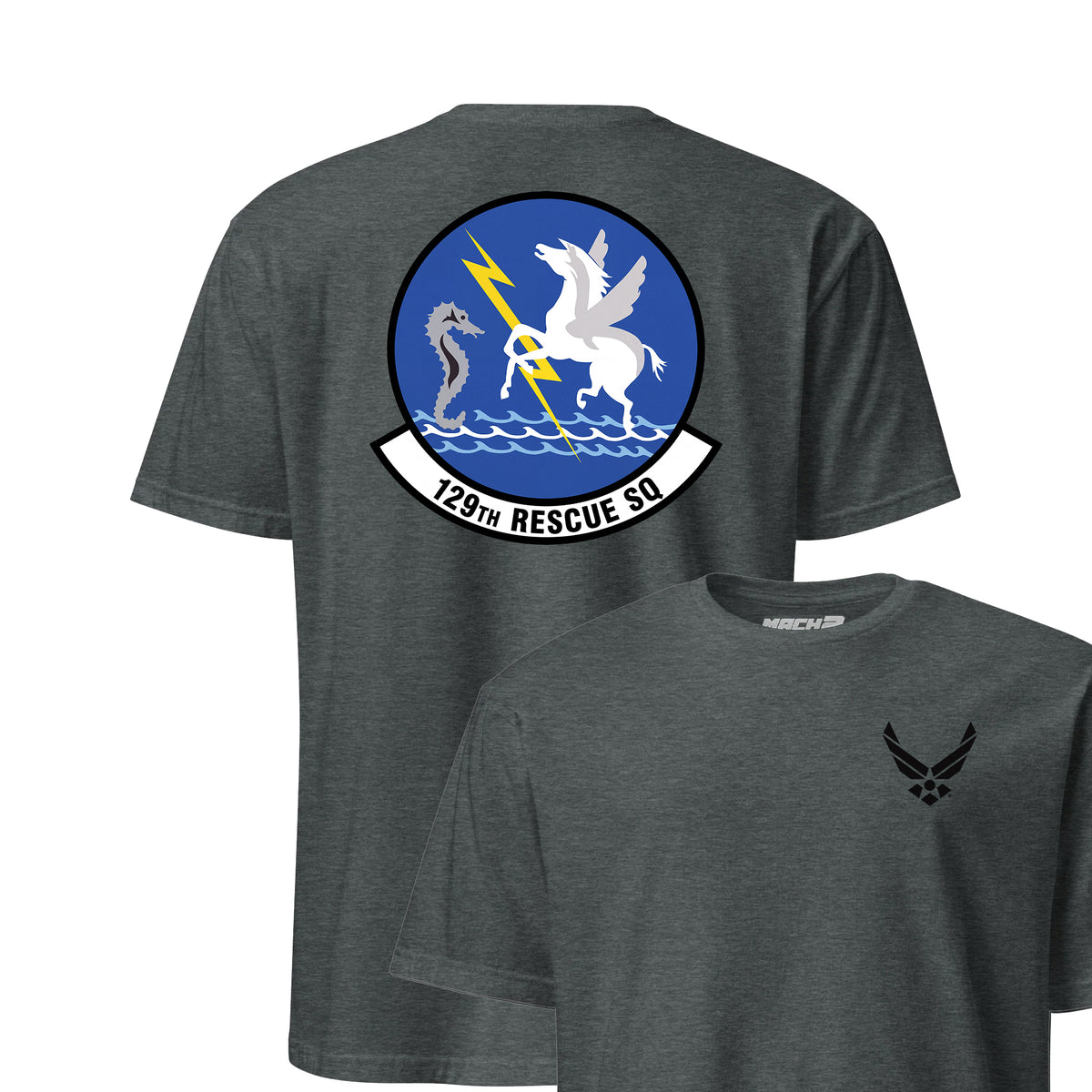 129th Rescue Squadron — Charcoal Heather