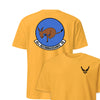 95th Reconnaissance Squadron Front & Back T-Shirt - Gold