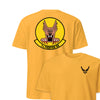 7th Fighter Training Squadron Front & Back T-Shirt - Gold
