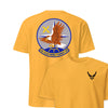 42nd Electronic Combat Squadron Front & Back T-Shirt - Gold