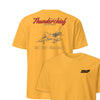 F-105d Thunderchief Blueprint Front & Back T-Shirt - Gold