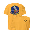 557th Flying Training Squadron Front & Back T-Shirt - Gold