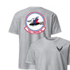 134th Fighter Squadron Front & Back T-Shirt - Heather Grey