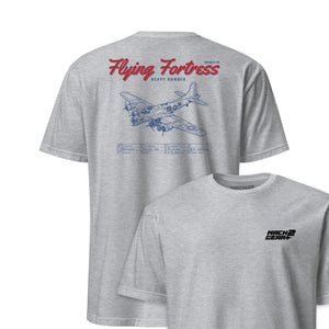 B-17g Flying Fortress Blueprint — Heather Grey