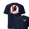 494th Fighter Squadron Front & Back T-Shirt - Navy