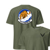 377th Fighter Squadron Front & Back T-Shirt - OD Green