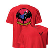 43rd Electronic Combat Squadron Front & Back T-Shirt - Red