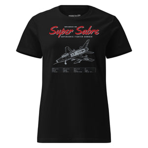 F-100d Super Sabre Blueprint — Black
