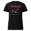 B-29 Superfortress Blueprint Womens T-Shirt - Black