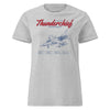 F-105d Thunderchief Blueprint Womens T-Shirt - Heather Grey