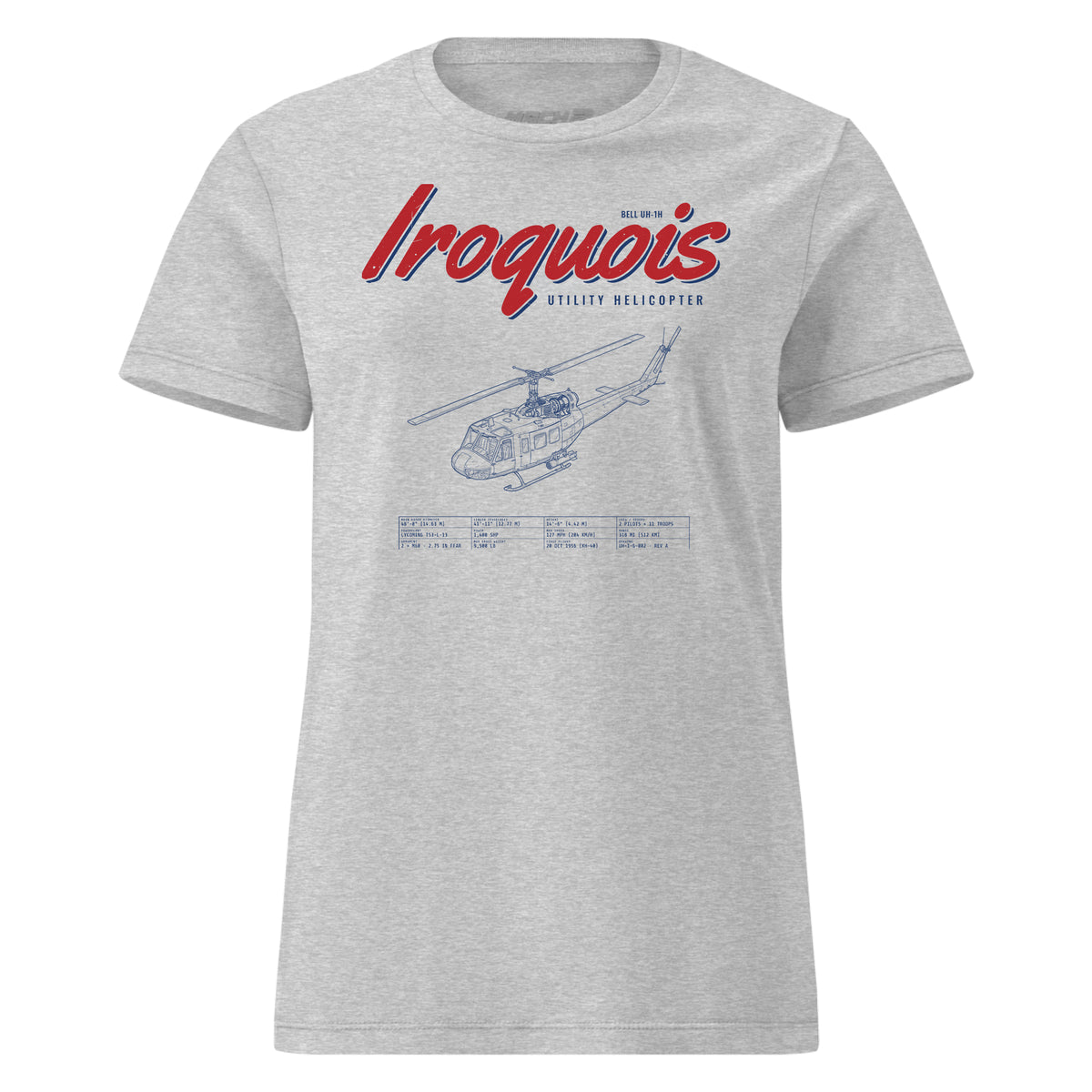 Uh-1h Iroquois Blueprint — Heather Grey