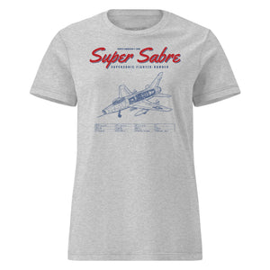 F-100d Super Sabre Blueprint — Heather Grey