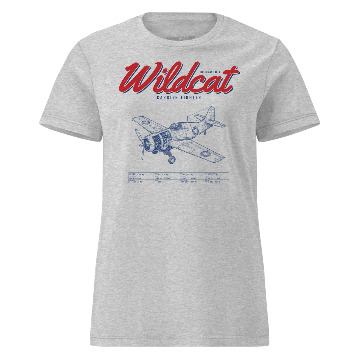 F4f-4 Wildcat Blueprint — Heather Grey