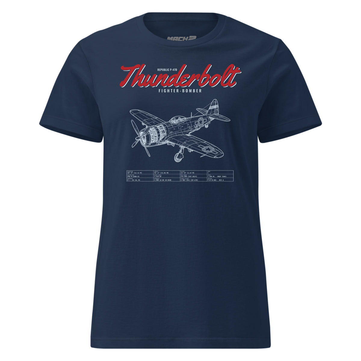 F-47d Thunderbolt Blueprint — Navy
