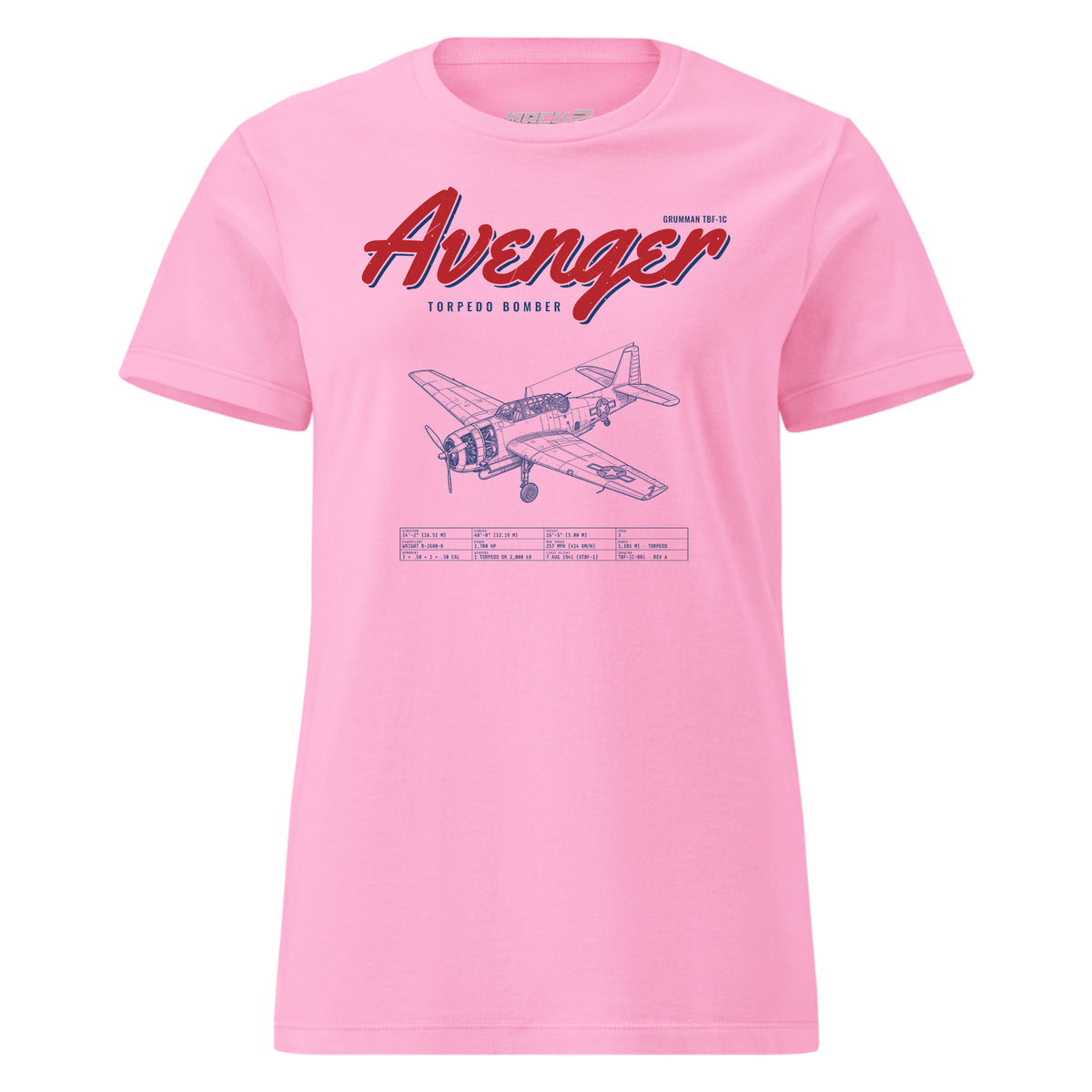 Tbf-1c Avenger Blueprint — Pink