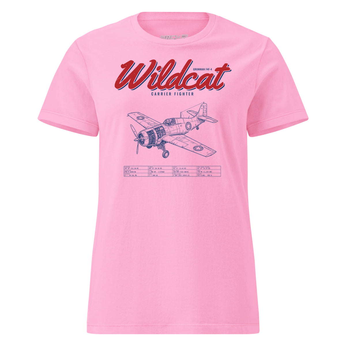 F4f-4 Wildcat Blueprint — Pink