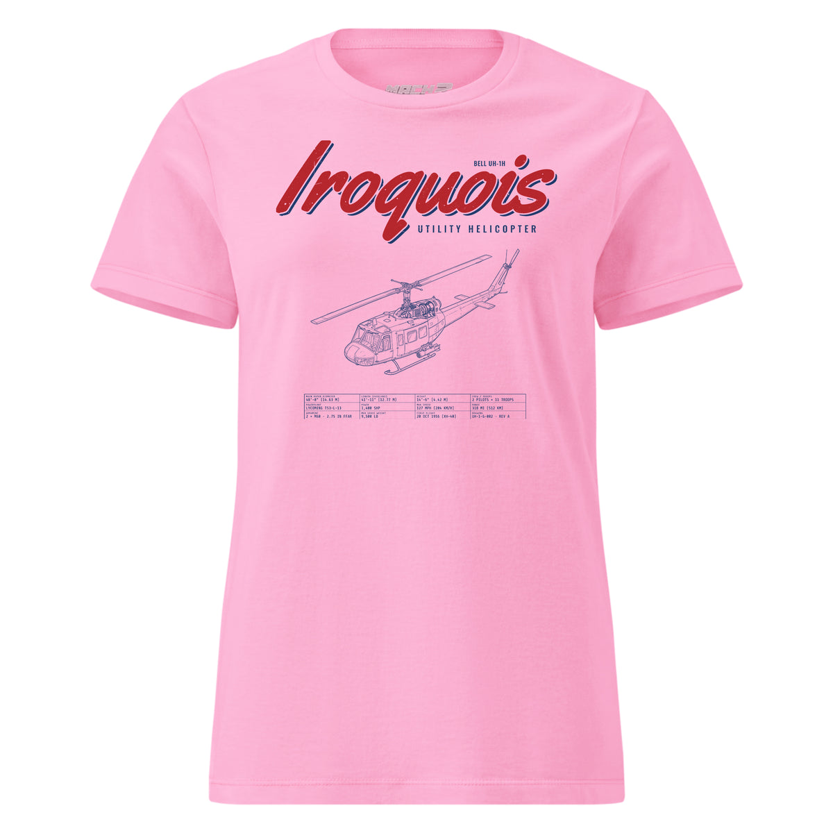 Uh-1h Iroquois Blueprint — Pink