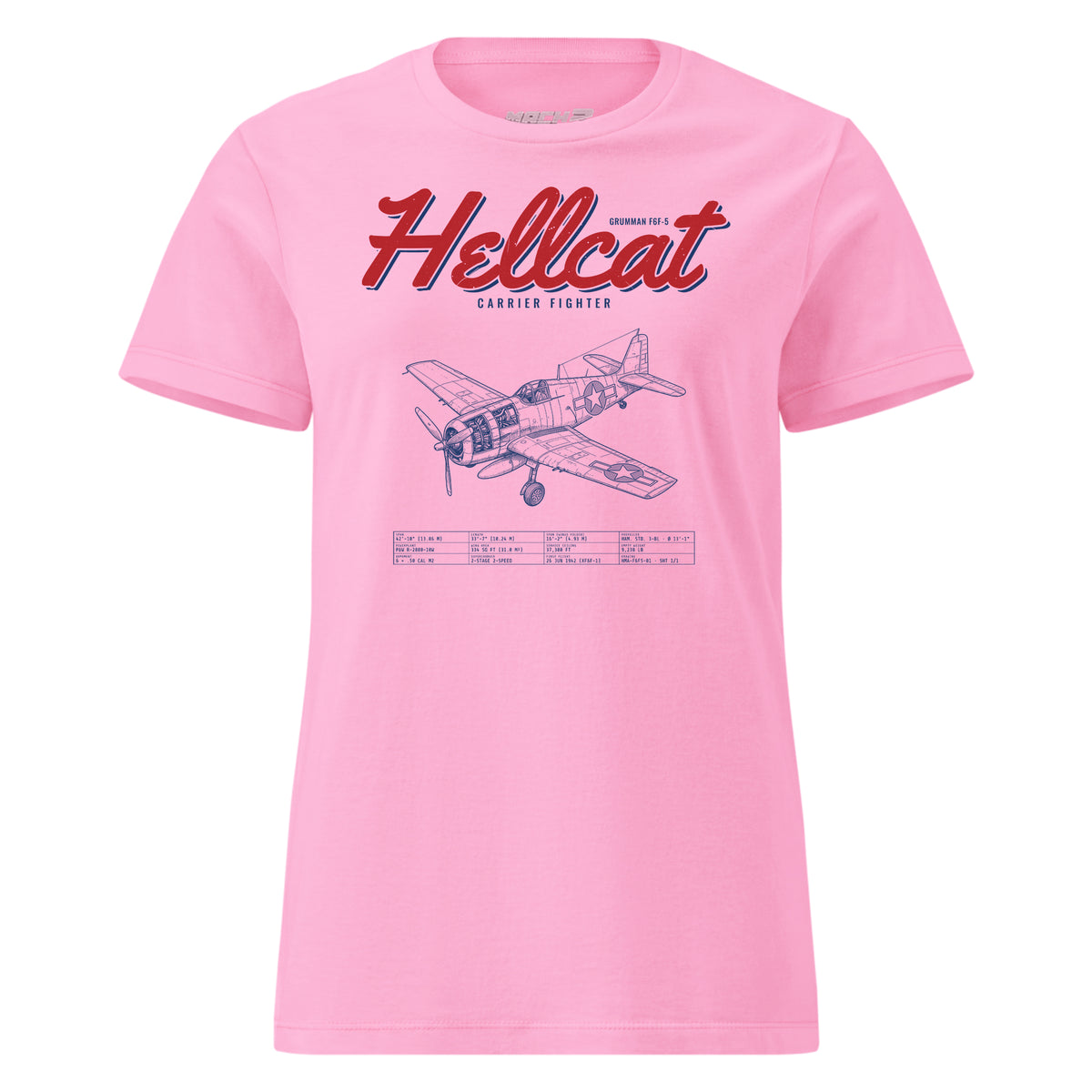 F6f-5 Hellcat Blueprint — Pink