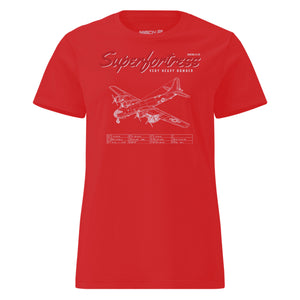 B-29 Superfortress Blueprint — Red