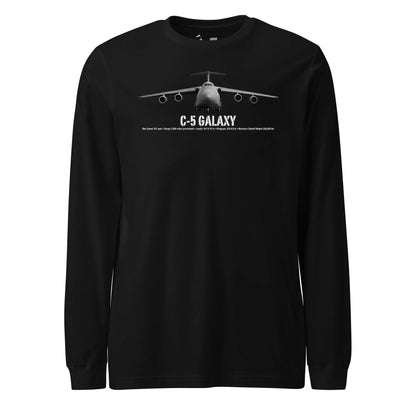 C-5 Galaxy Airframe Specs Long Sleeve T-Shirt