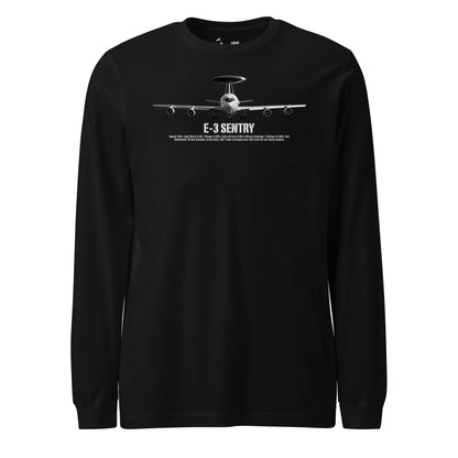 E-3 Sentry Airframe Specs Long Sleeve T-Shirt