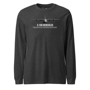 C-130 Hercules Airframe Specs Long Sleeve T-Shirt