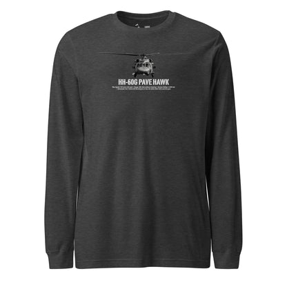 HH-60G Pave Hawk Airframe Specs Long Sleeve T-Shirt