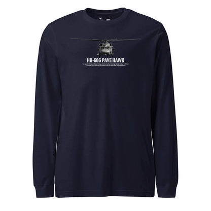 HH-60G Pave Hawk Airframe Specs Long Sleeve T-Shirt