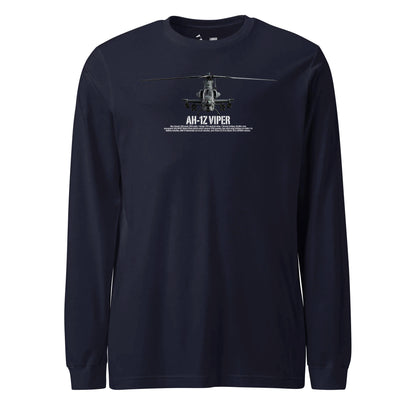 AH-1Z Viper Airframe Specs Long Sleeve T-Shirt
