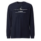 E-3 Sentry Airframe Specs Long Sleeve T-Shirt
